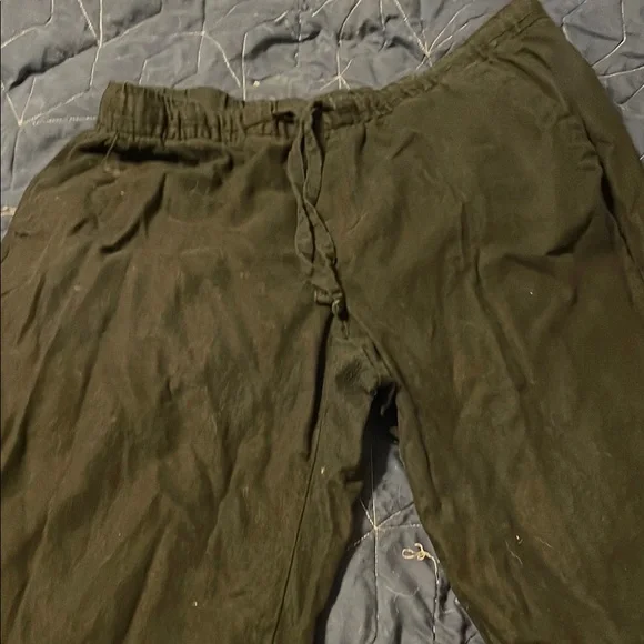 Old Navy Black Track Pants with Elastic Waistband - Picture 1 of 4